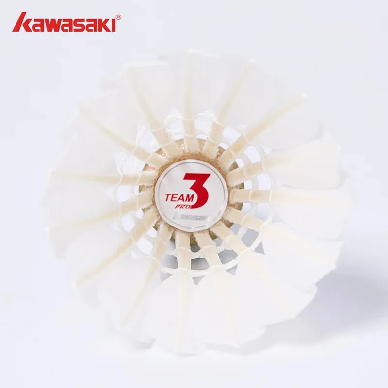 12PCS Kawasaki Badminton Shuttlecock King 8E Goose Feather Badminton Shuttlecock Training Sports Speed 76 77 Badminton Ball