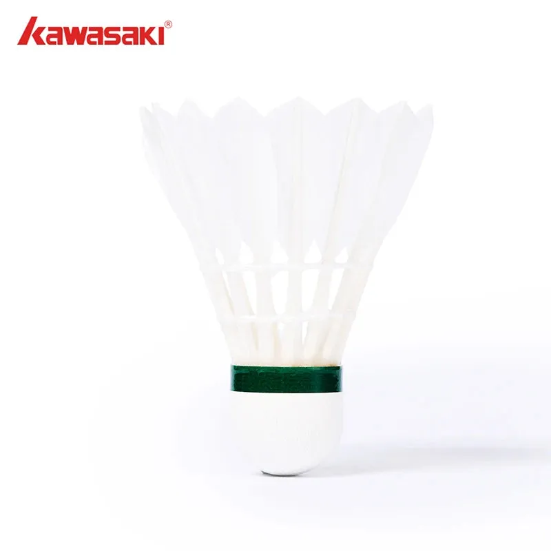 12PCS Kawasaki Badminton Shuttlecock King 8E Goose Feather Badminton Shuttlecock Training Sports Speed 76 77 Badminton Ball