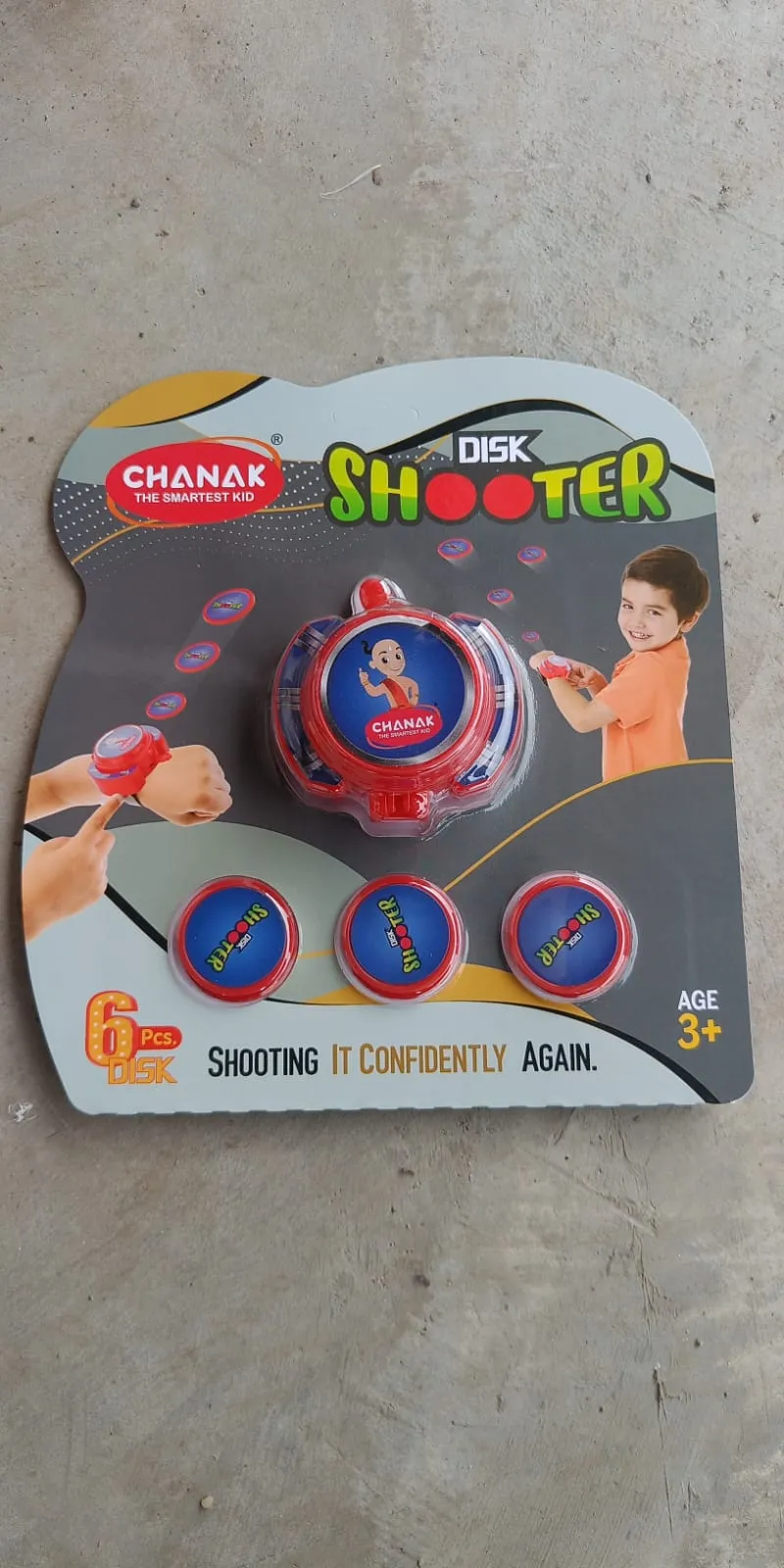 1968 EXCITING HAND DISK SHOOTER TOYS GAME SET FOR KIDS. AMAZING FLYING DISC GAME. INDOOR & OUTDOOR