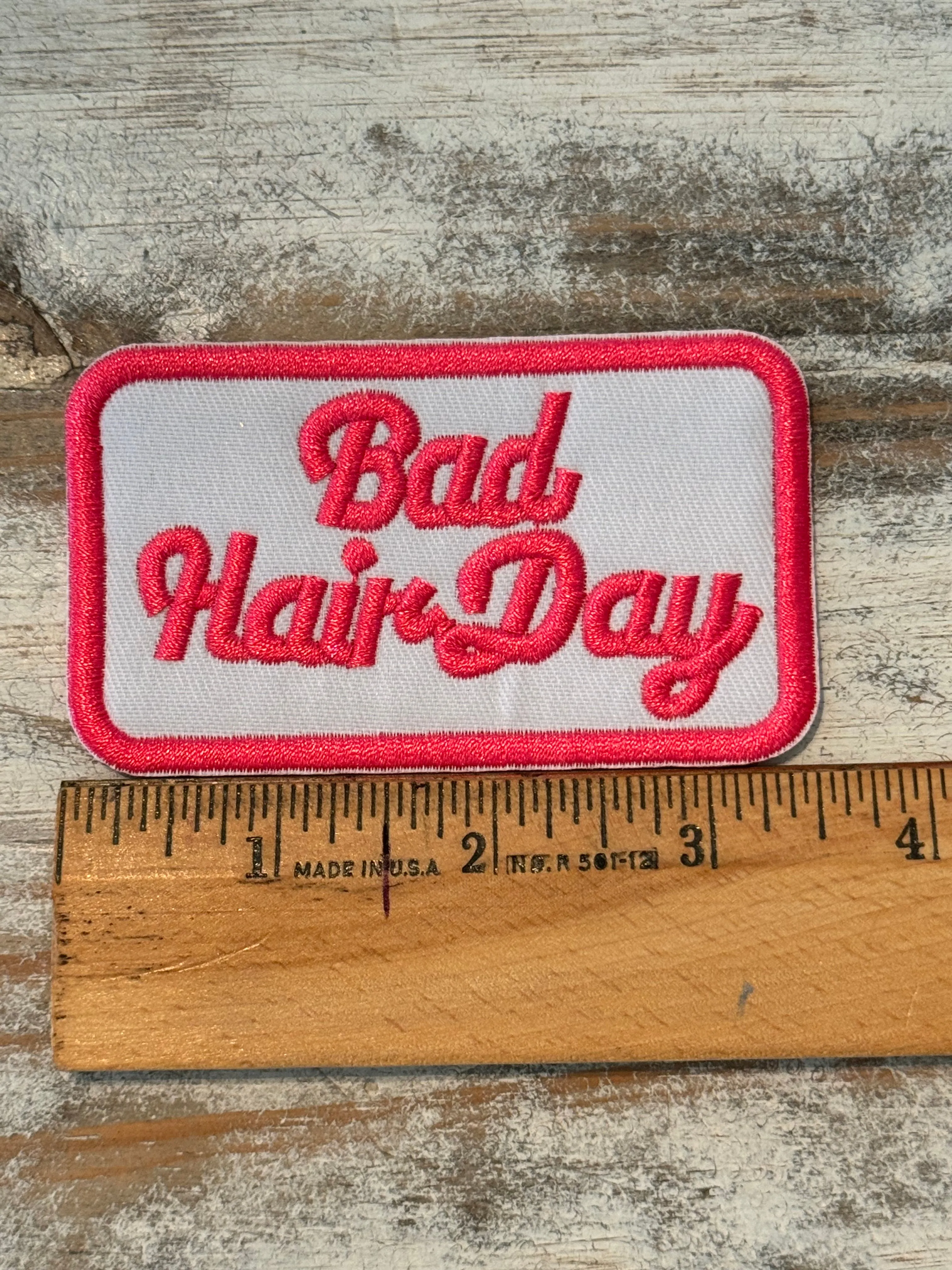 Bad Hair Day Iron On Patch