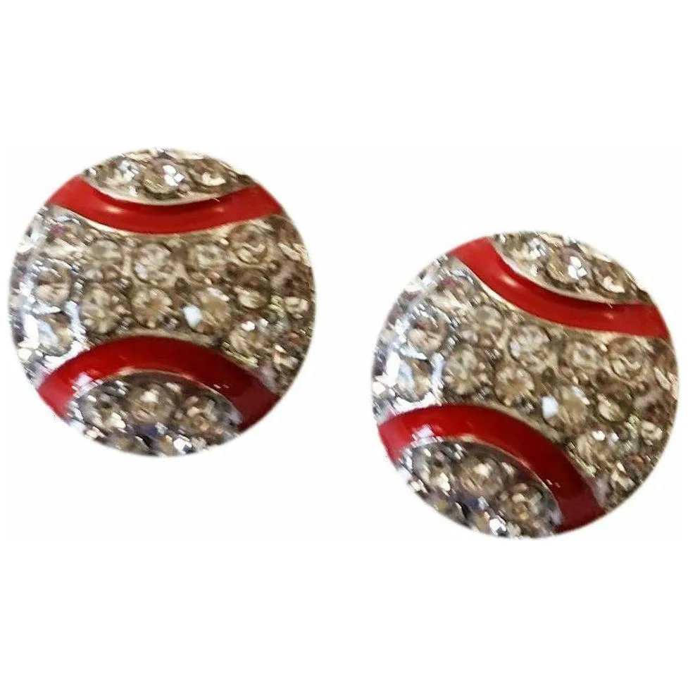 Baseball Stud Earrings