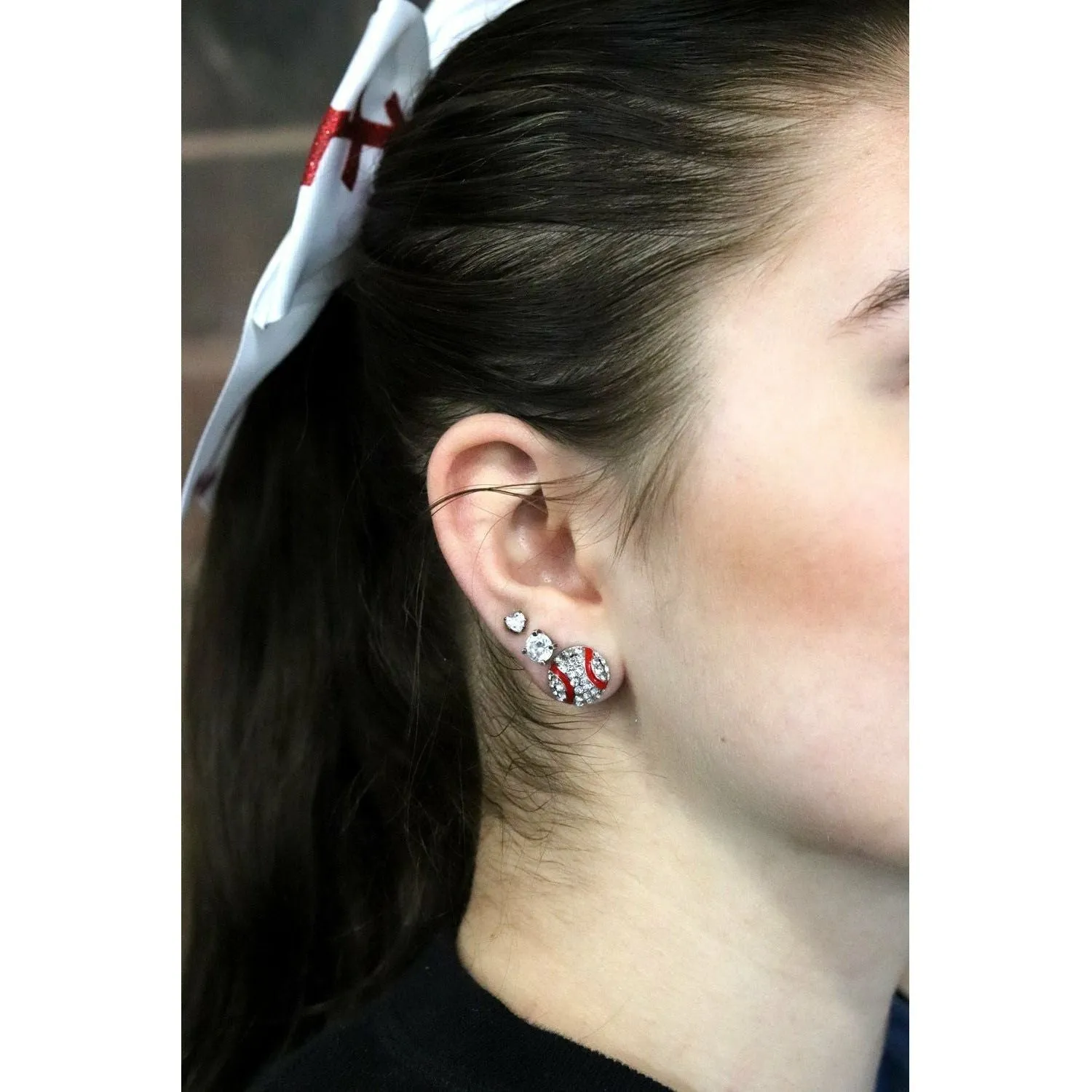 Baseball Stud Earrings