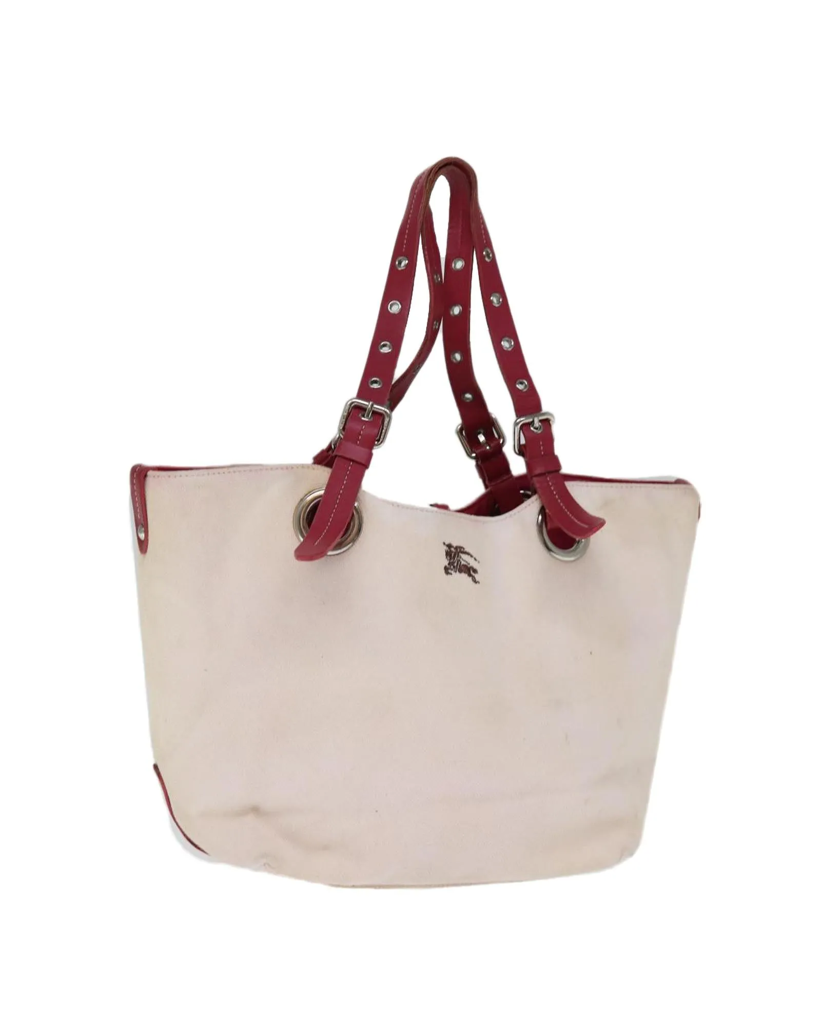 Beige Canvas Tote Bag with Multiple Compartments