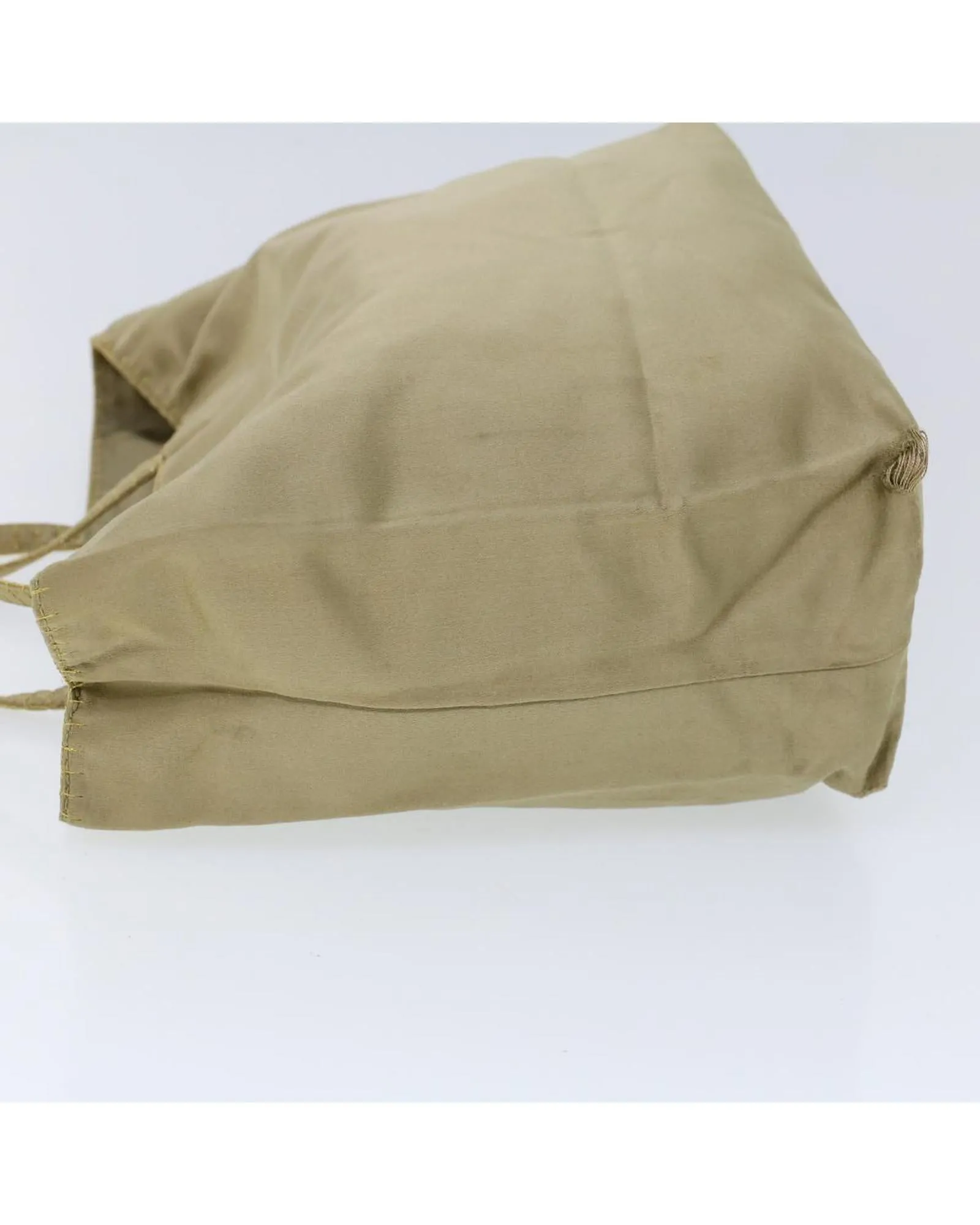 Beige Satin Tote Bag