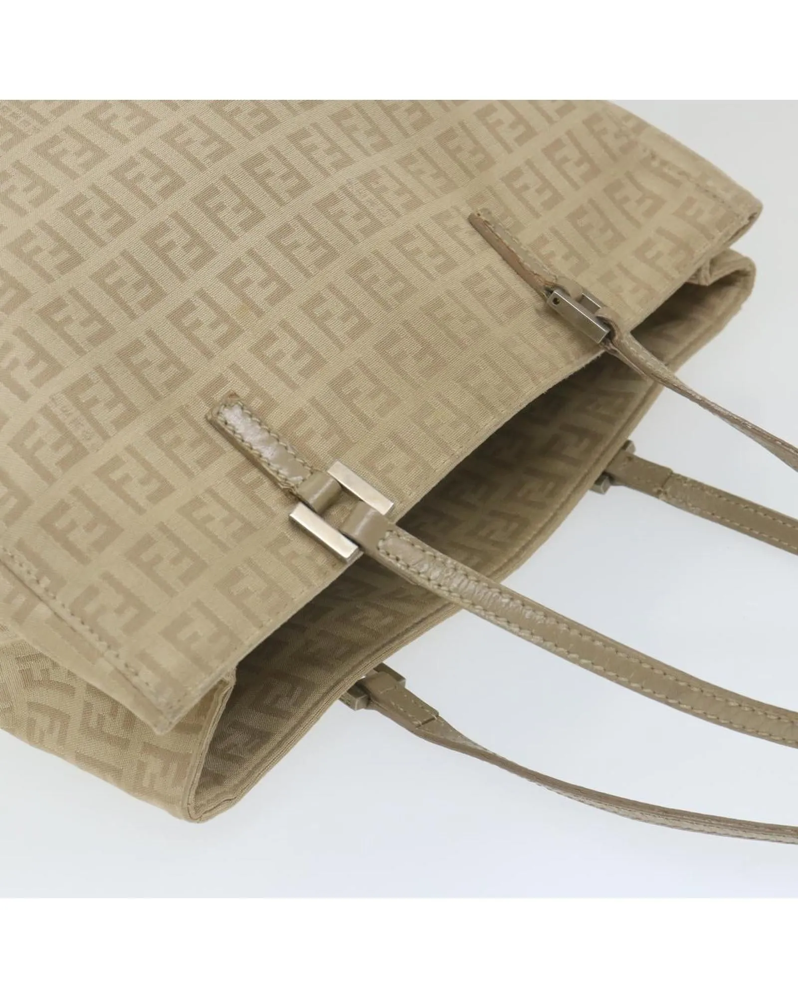 Beige Zucchino Canvas Tote Bag with Accessories - Made in Italy