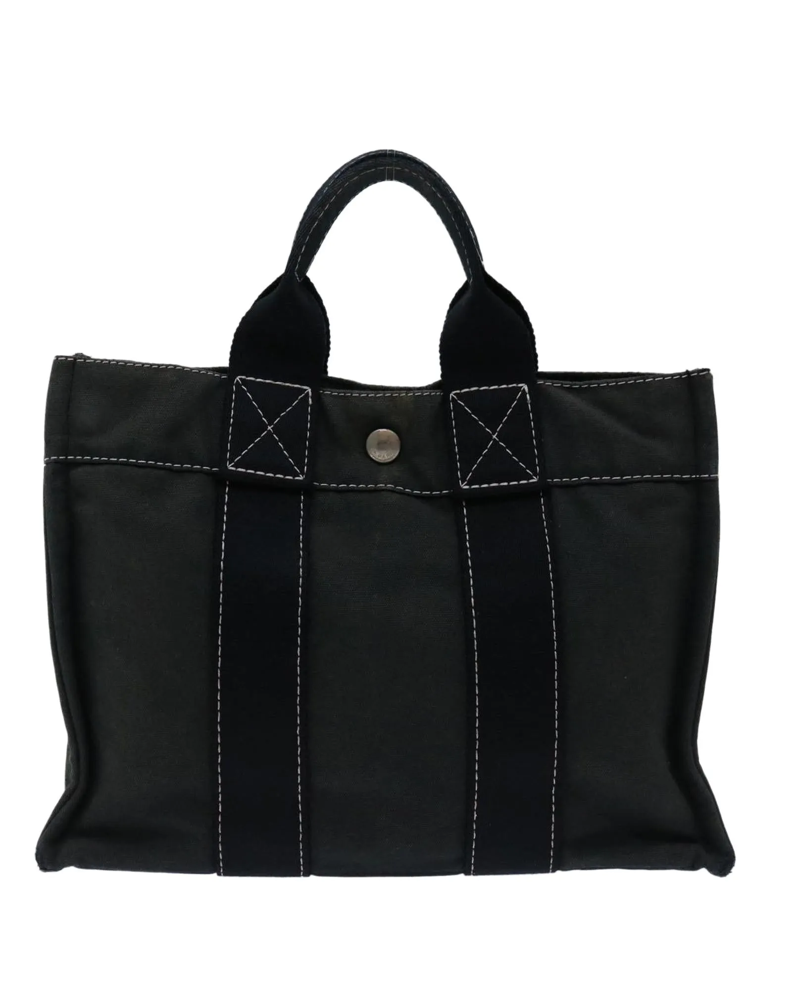 Black Canvas Tote Bag with Accessories - CD Rank