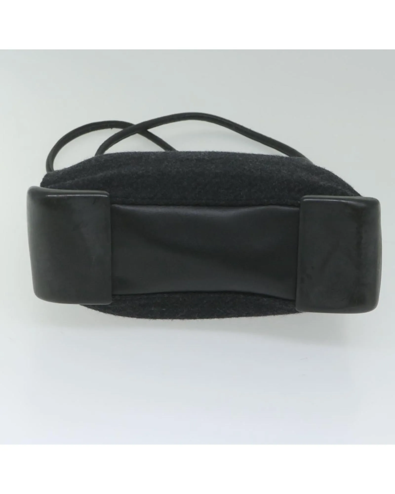 Black Wool Tote Bag