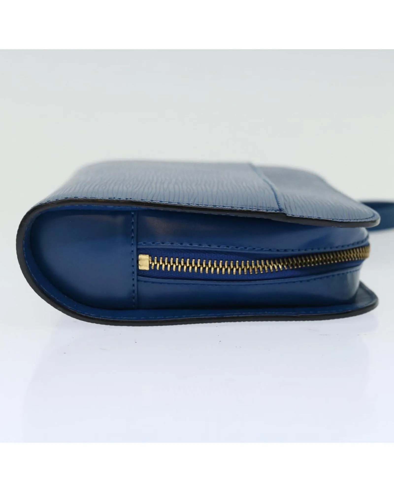 Blue Epi Leather Clutch Bag with Accessories - Rank B