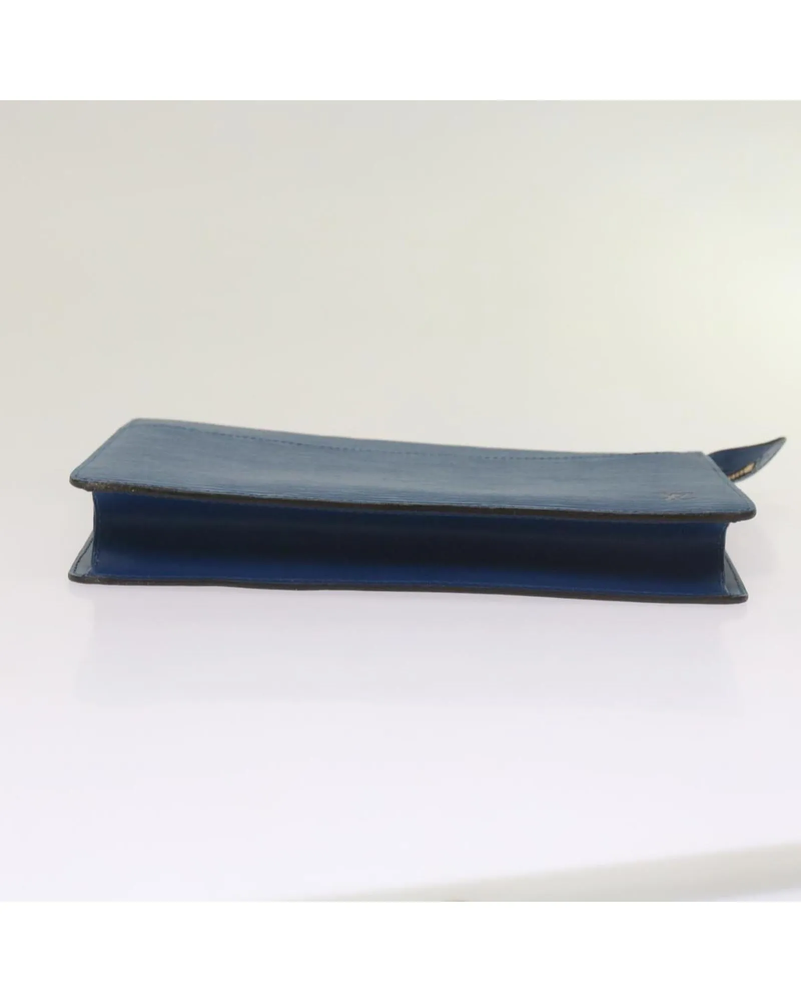 Blue Epi Leather Clutch Bag with Accessories