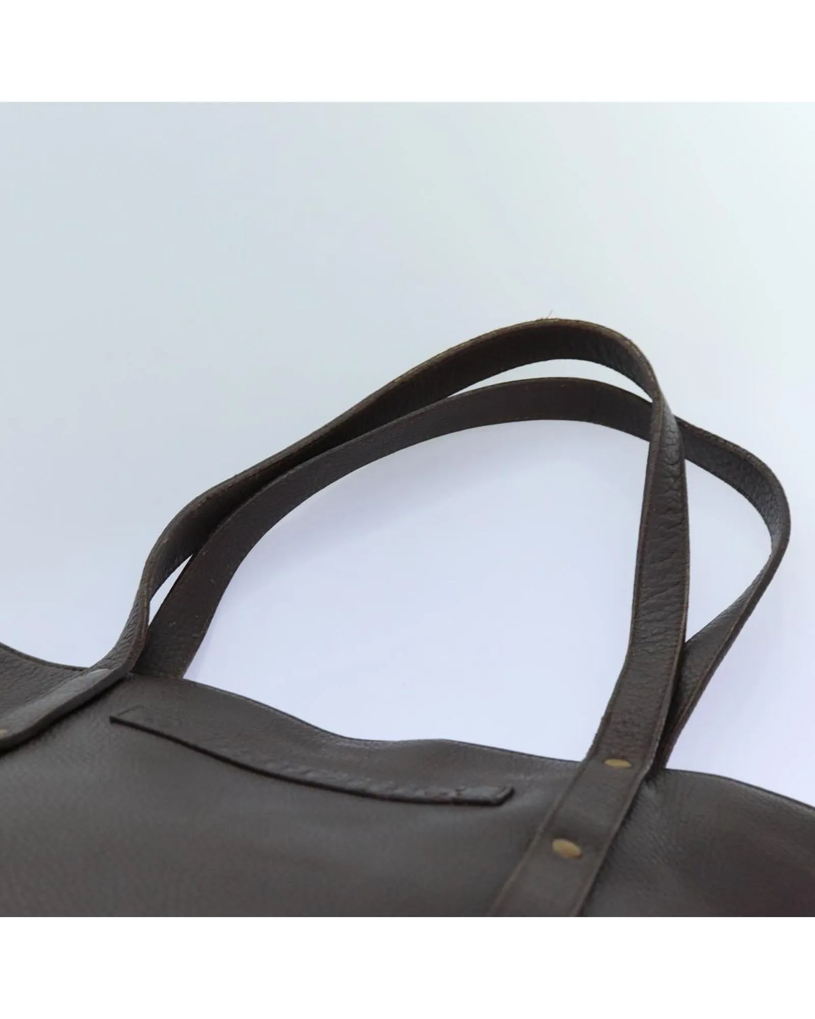 Brown Leather Tote Bag with Dust Bag - Pre-owned