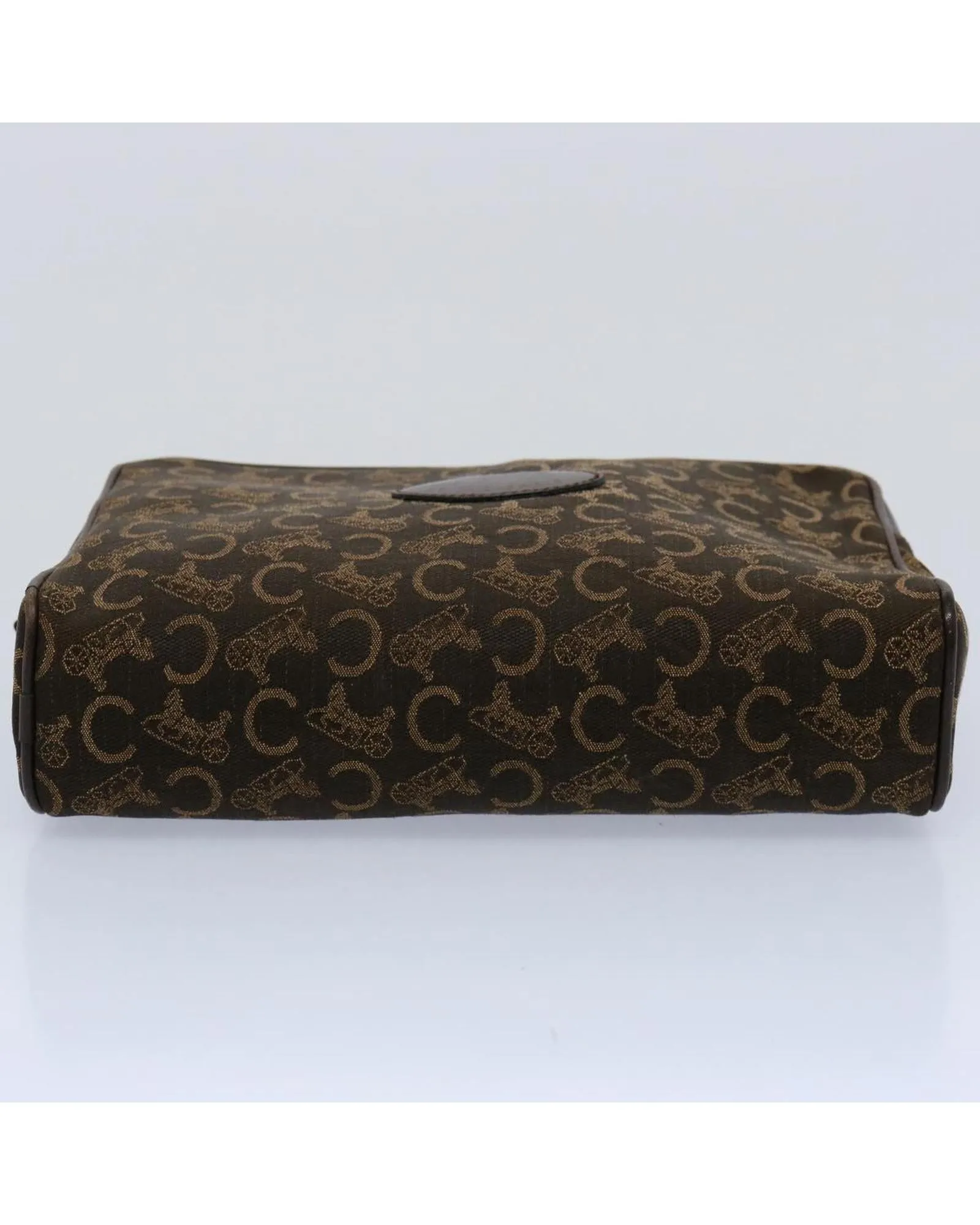 Brown Macadam Canvas Clutch Bag for Women - Celine