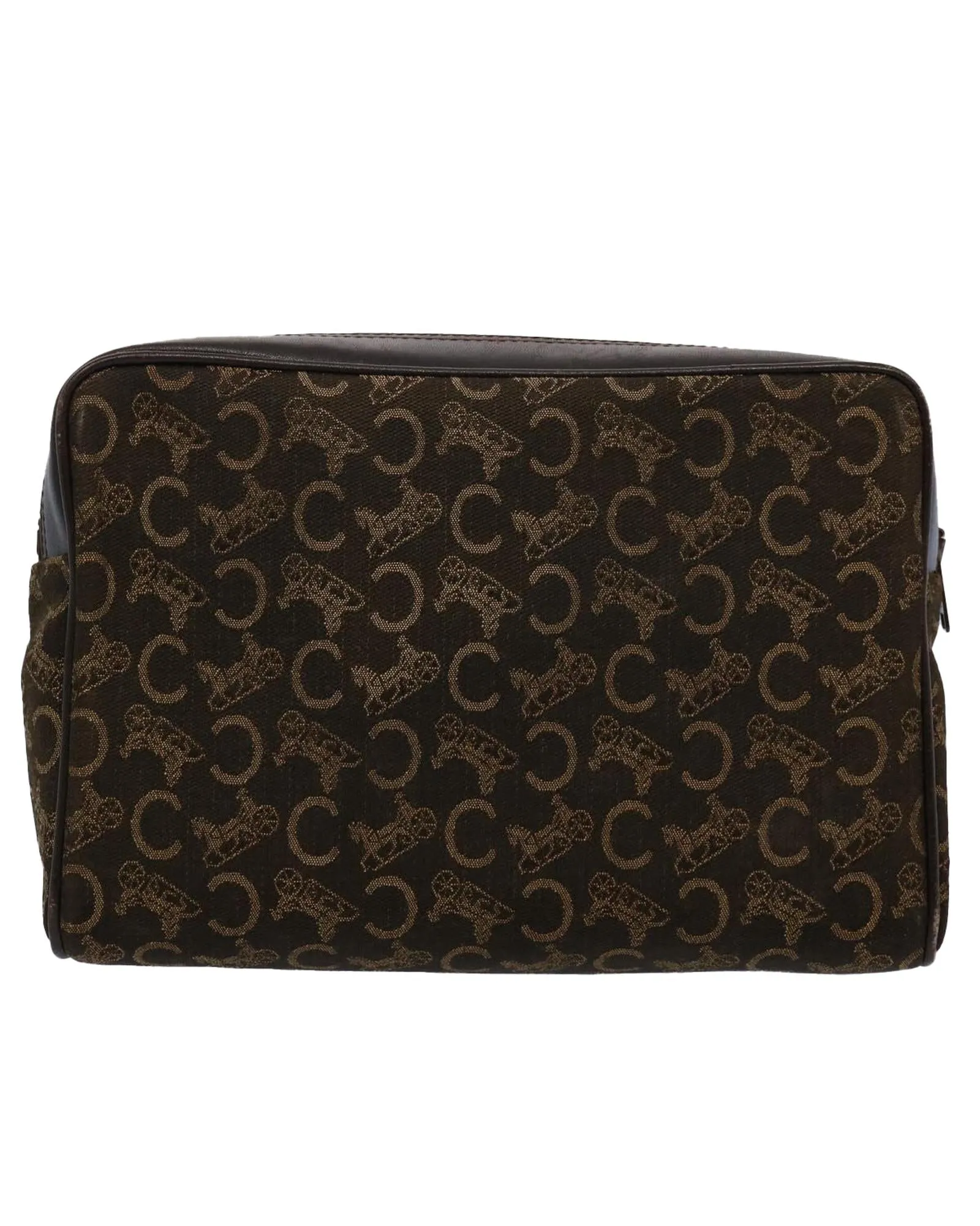 Brown Macadam Canvas Clutch Bag for Women - Celine