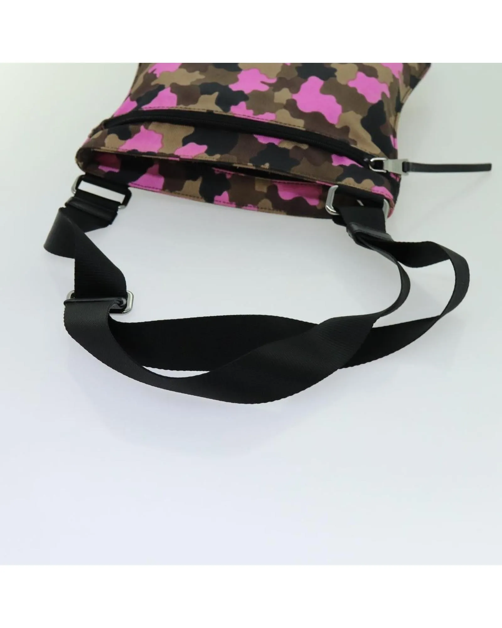 Camouflage Nylon Shoulder Bag with Dust Bag and Guarantee Card - Italy