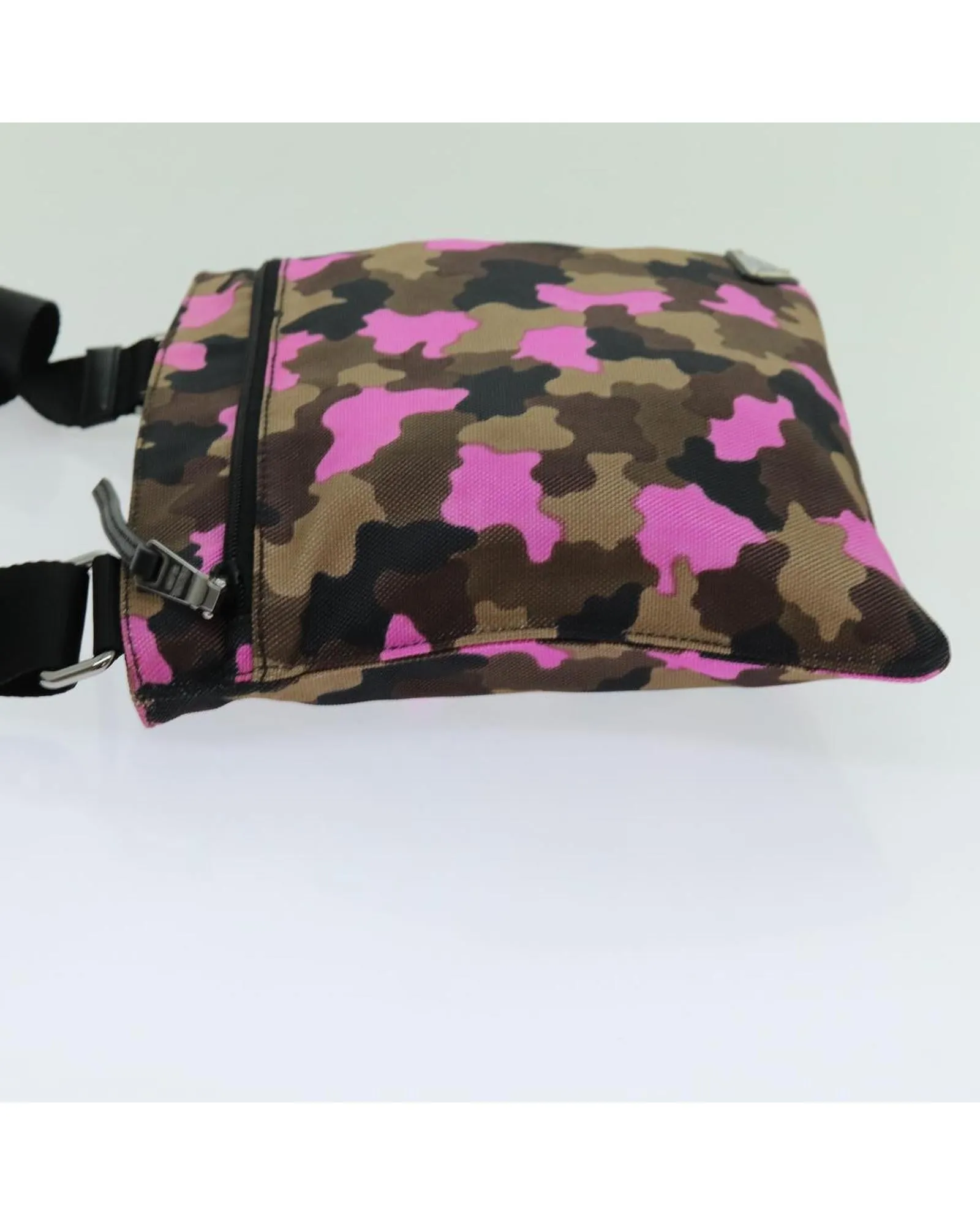 Camouflage Nylon Shoulder Bag with Dust Bag and Guarantee Card - Italy