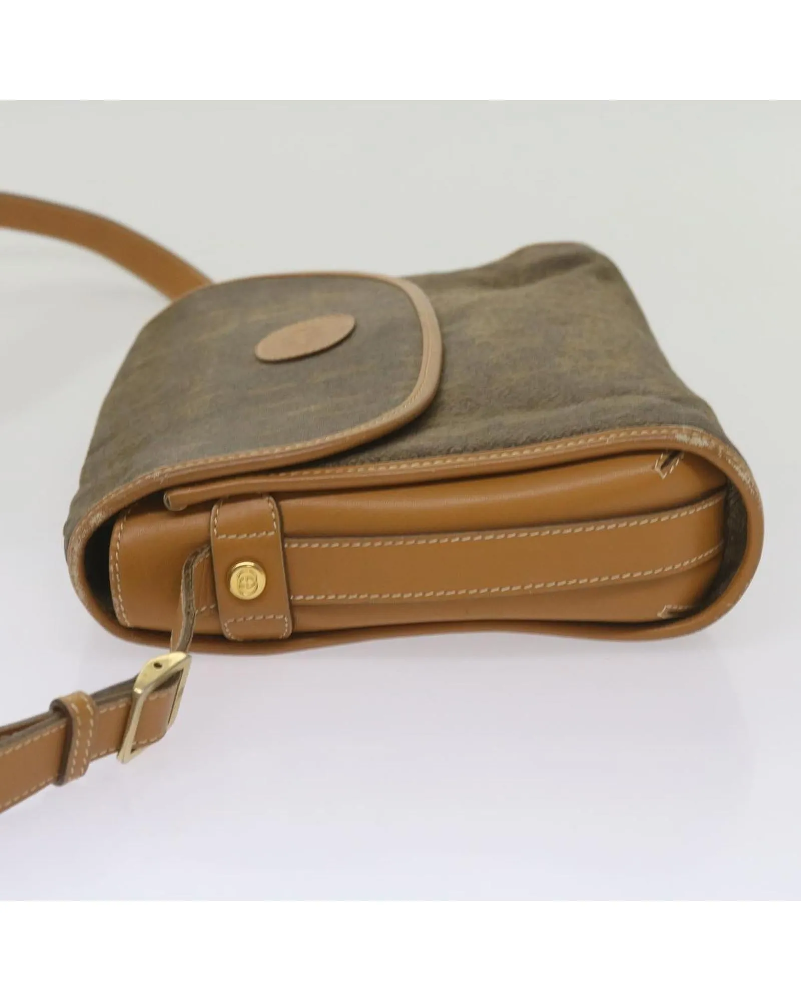 Canvas Brown Shoulder Bag with Authenticity