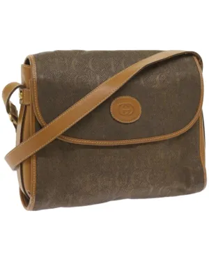 Canvas Brown Shoulder Bag with Authenticity