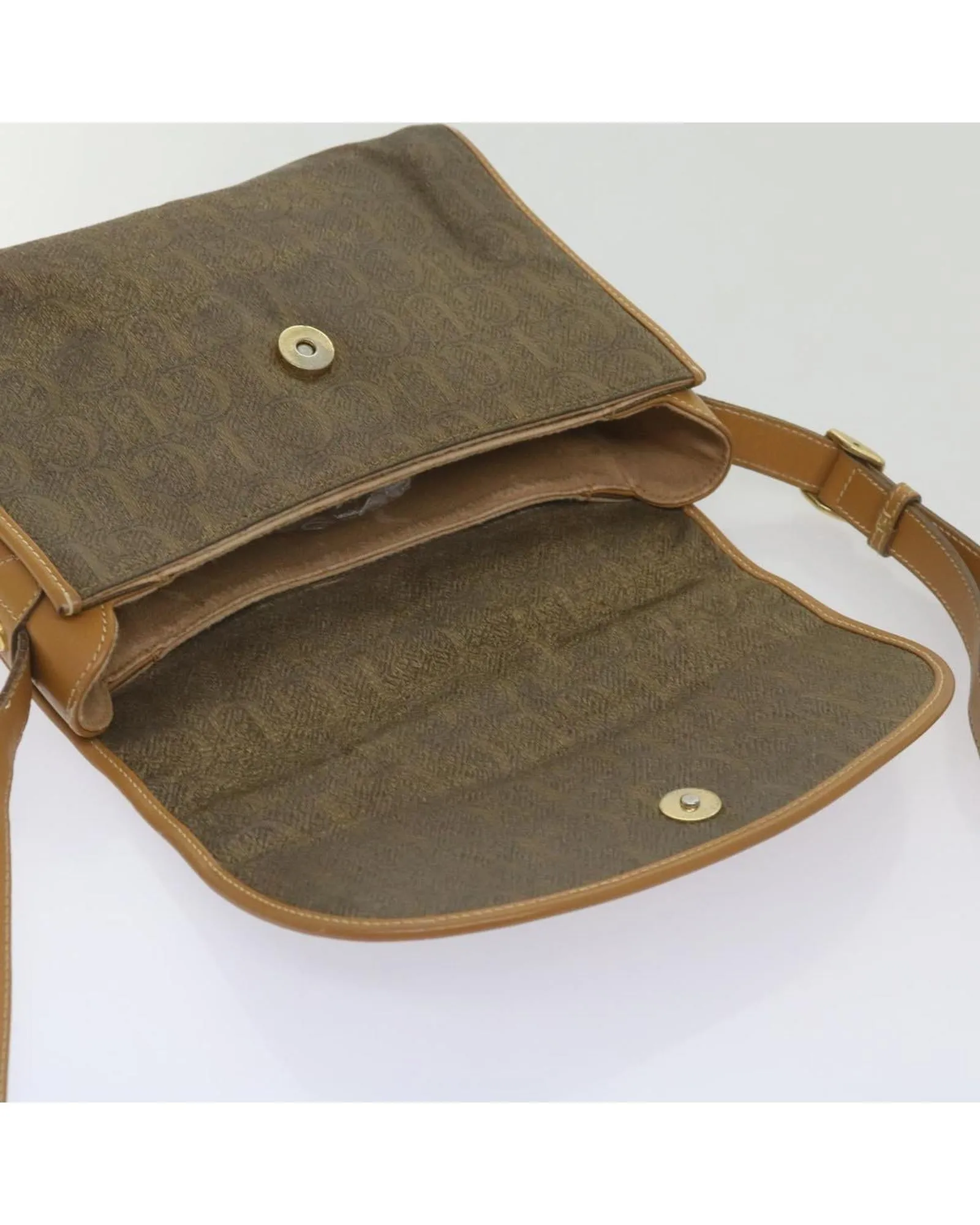 Canvas Brown Shoulder Bag with Authenticity