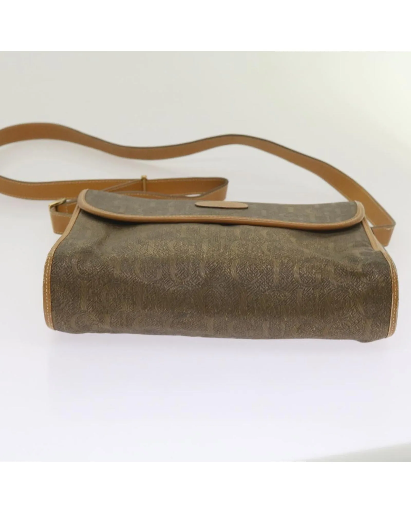 Canvas Brown Shoulder Bag with Authenticity