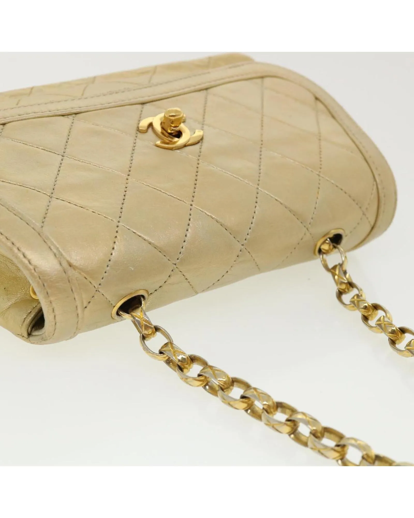 Chanel Matelasse Turn Lock Chain Shoulder Bag