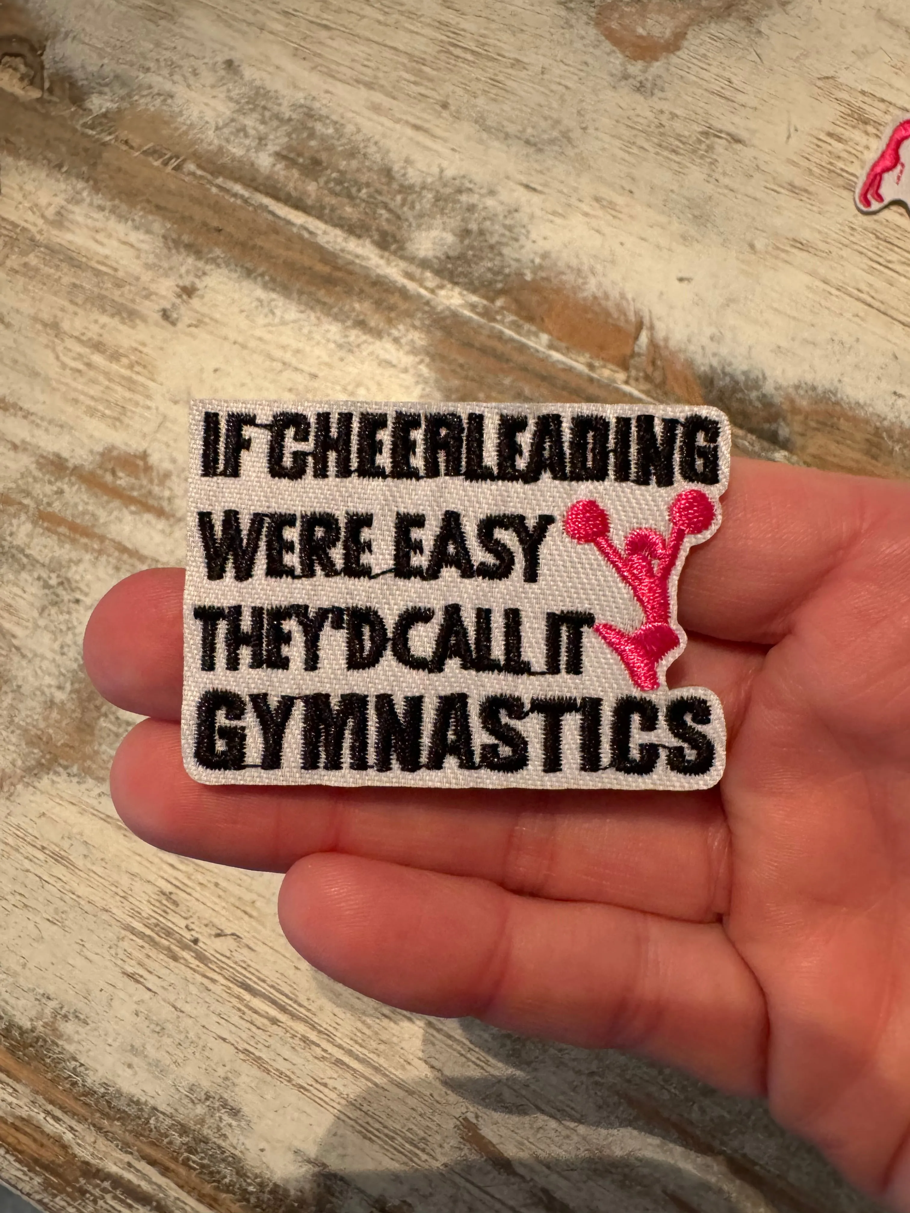 Cheer Themed Iron On Patches