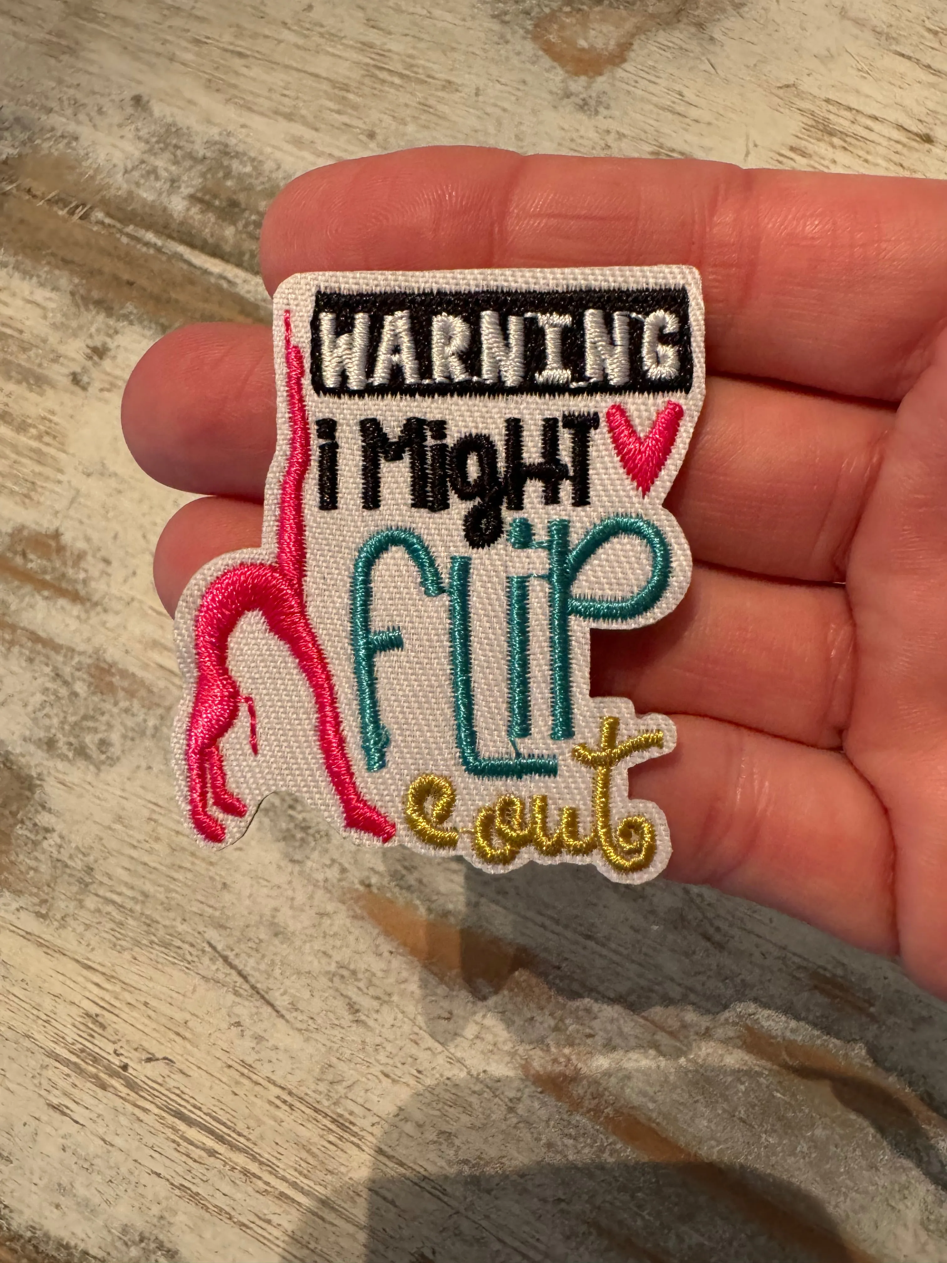 Cheer Themed Iron On Patches