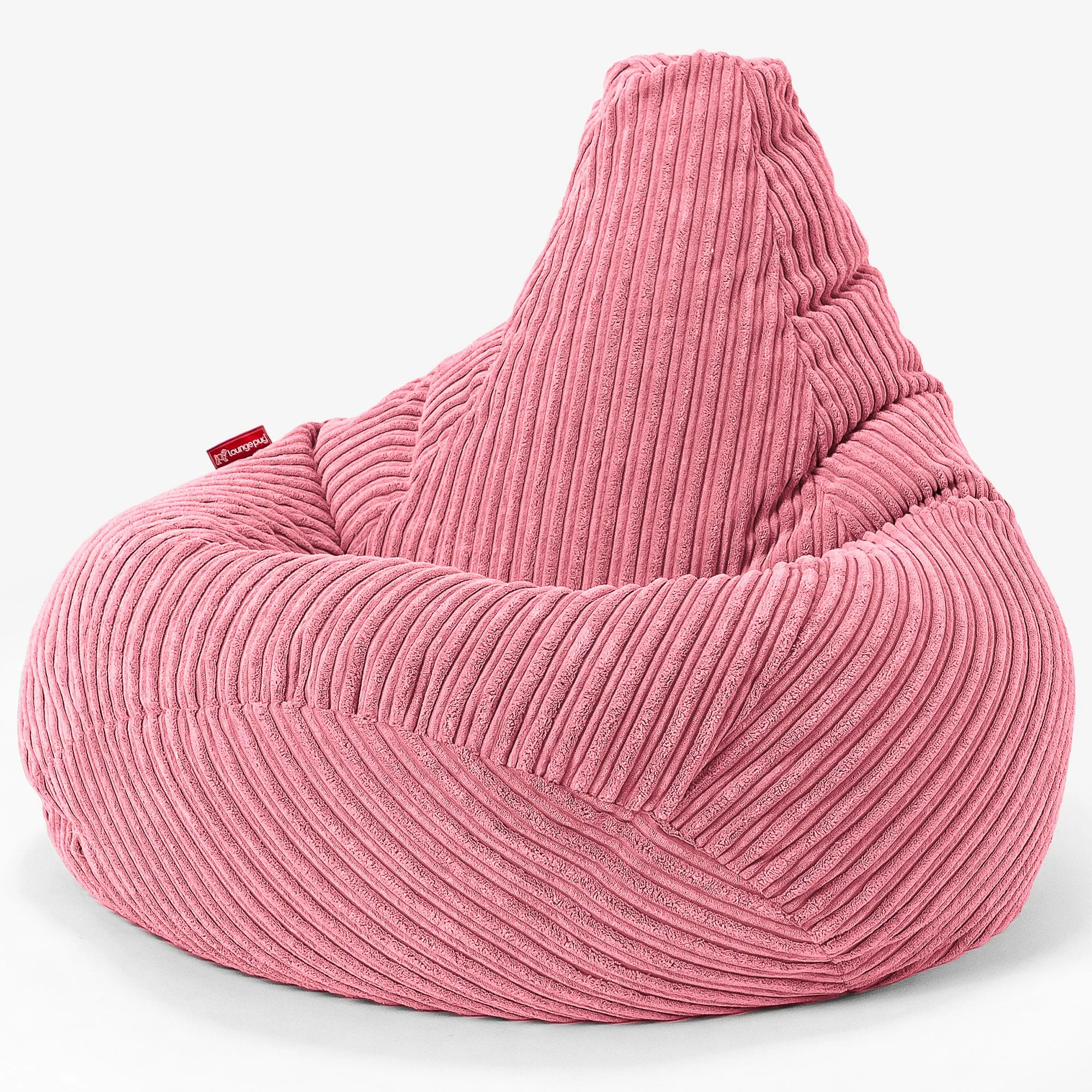 Children's Gaming Bean Bag Chair 6-14 yr - Cord Coral Pink