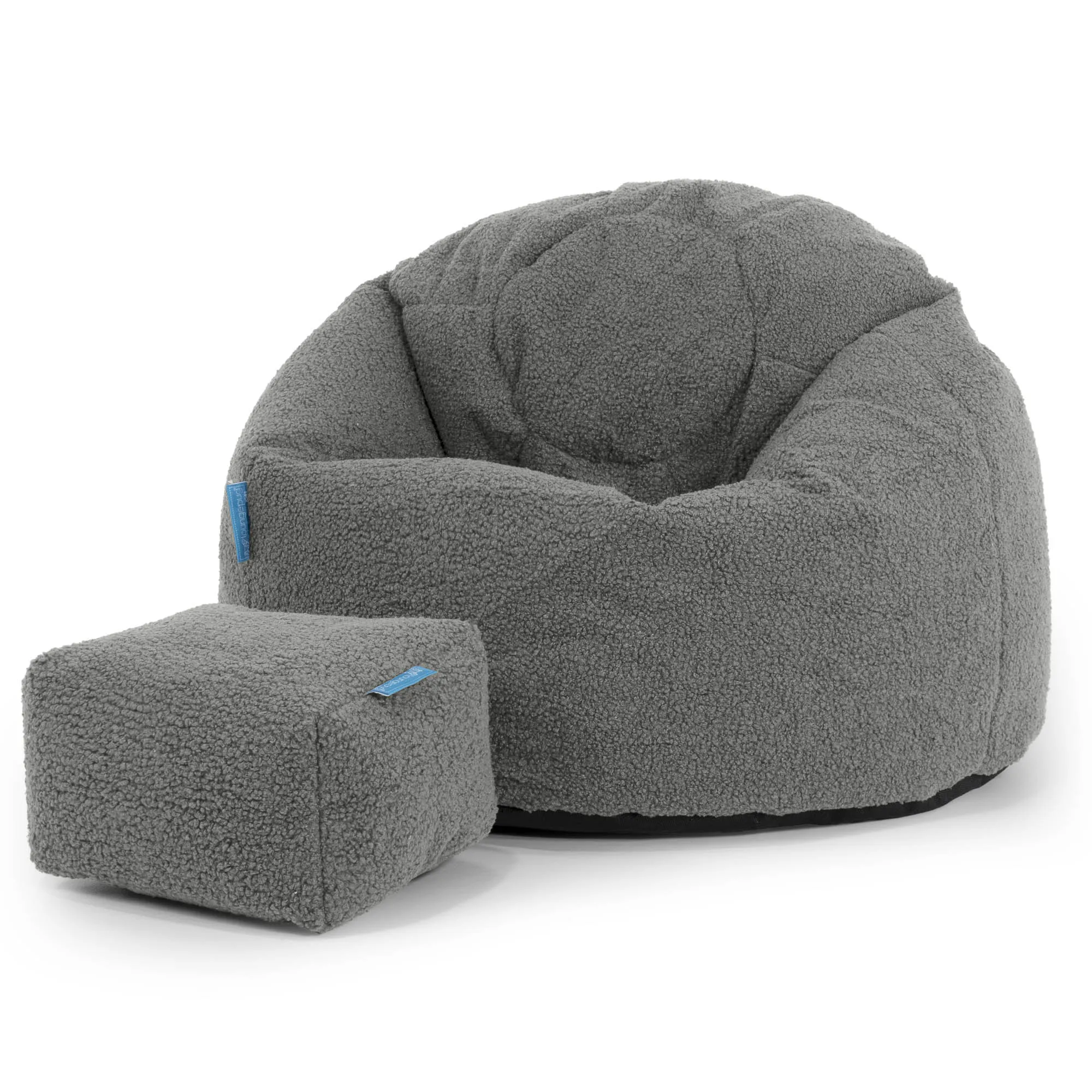 Classic Kids Bean Bag Chair 1-5 yr - Boucle Grey