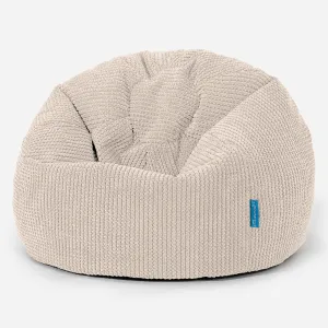 Classic Kids Bean Bag Chair 1-5 yr - Pom Pom Ivory