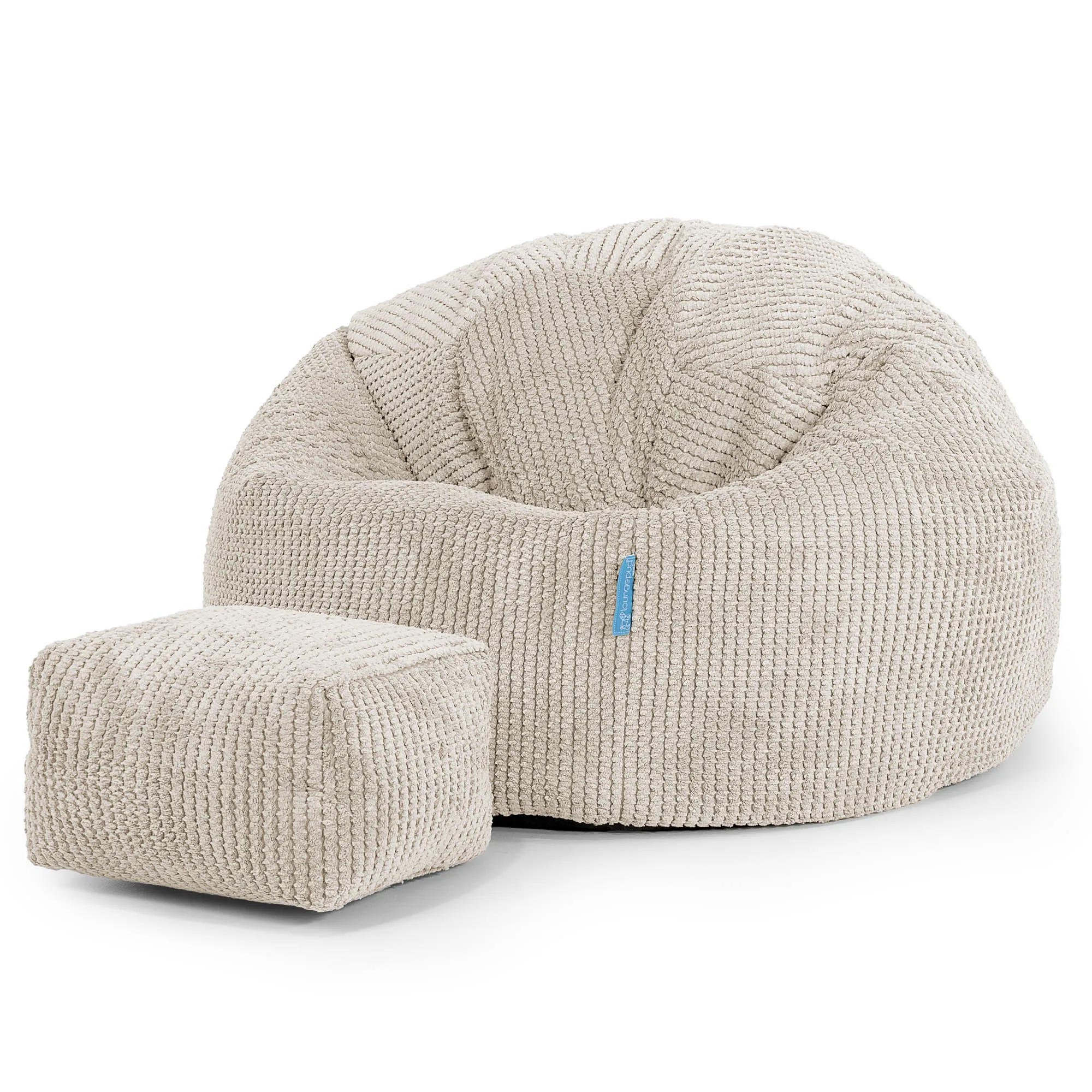 Classic Kids Bean Bag Chair 1-5 yr - Pom Pom Ivory