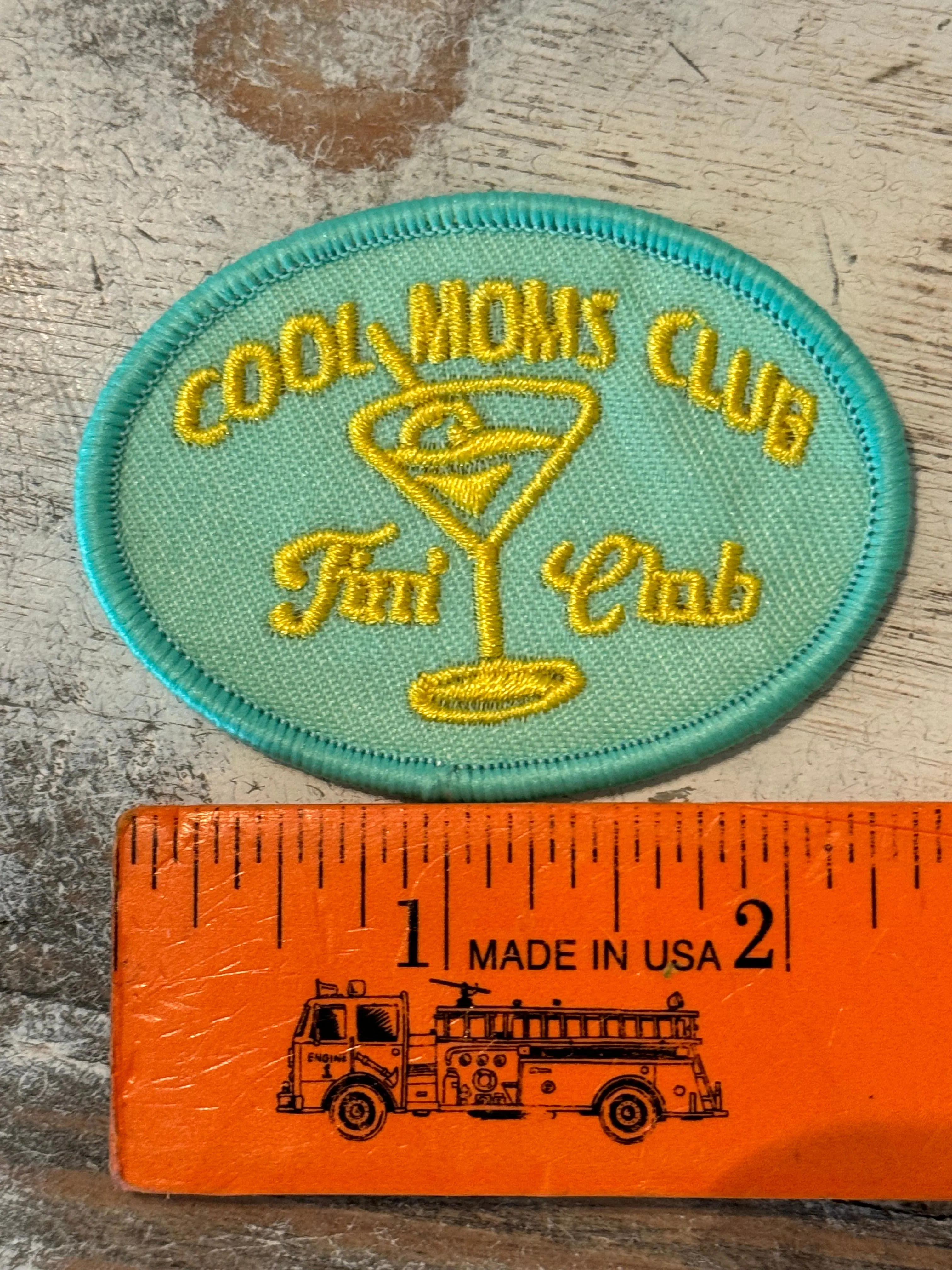 Cool Moms Tini Club Iron On Patch