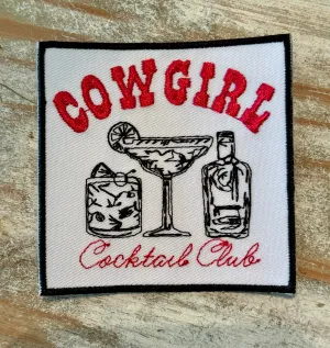 Cowgirl Cocktail Club Iron On Patch