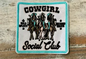 Cowgirl Social Club Iron On Patch