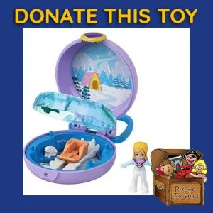 DONATE THIS TOY - Pirate Toy Fund -  Polly Pocket Polly Snow Cabin Compact