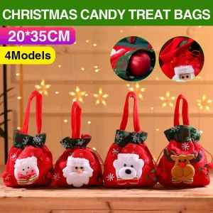 Festive Christmas Candy Treat Bags