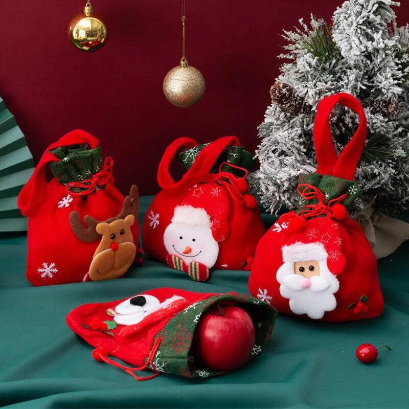 Festive Christmas Candy Treat Bags