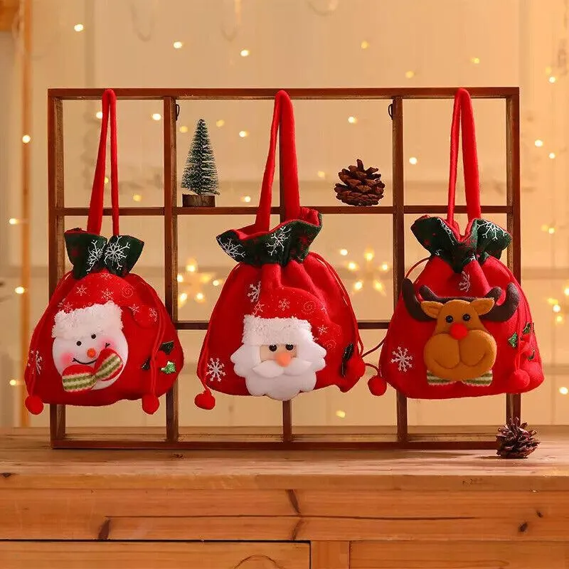 Festive Christmas Candy Treat Bags