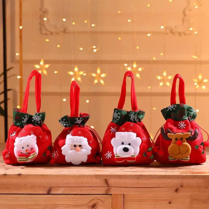 Festive Christmas Candy Treat Bags