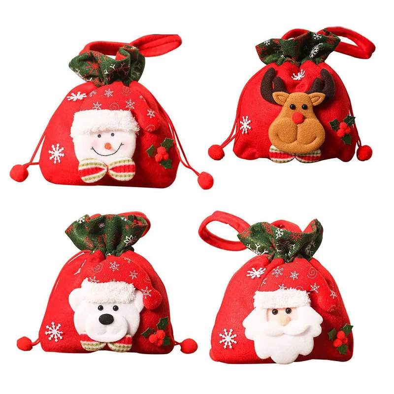 Festive Christmas Candy Treat Bags