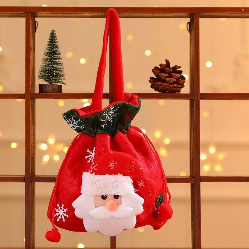 Festive Christmas Candy Treat Bags