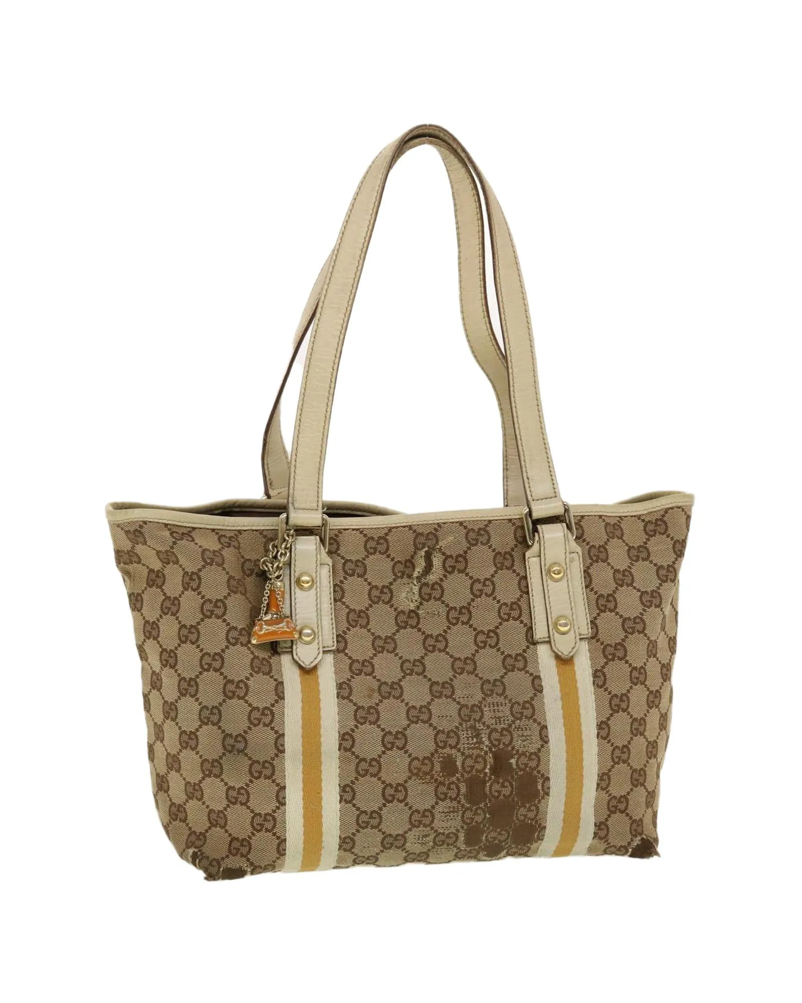 GG Canvas Sherry Line Tote Bag