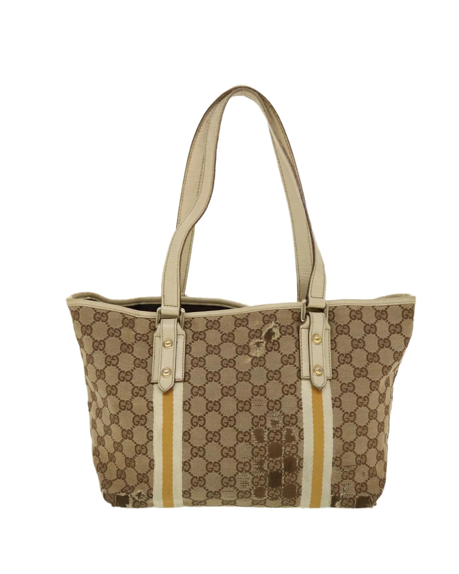 GG Canvas Sherry Line Tote Bag