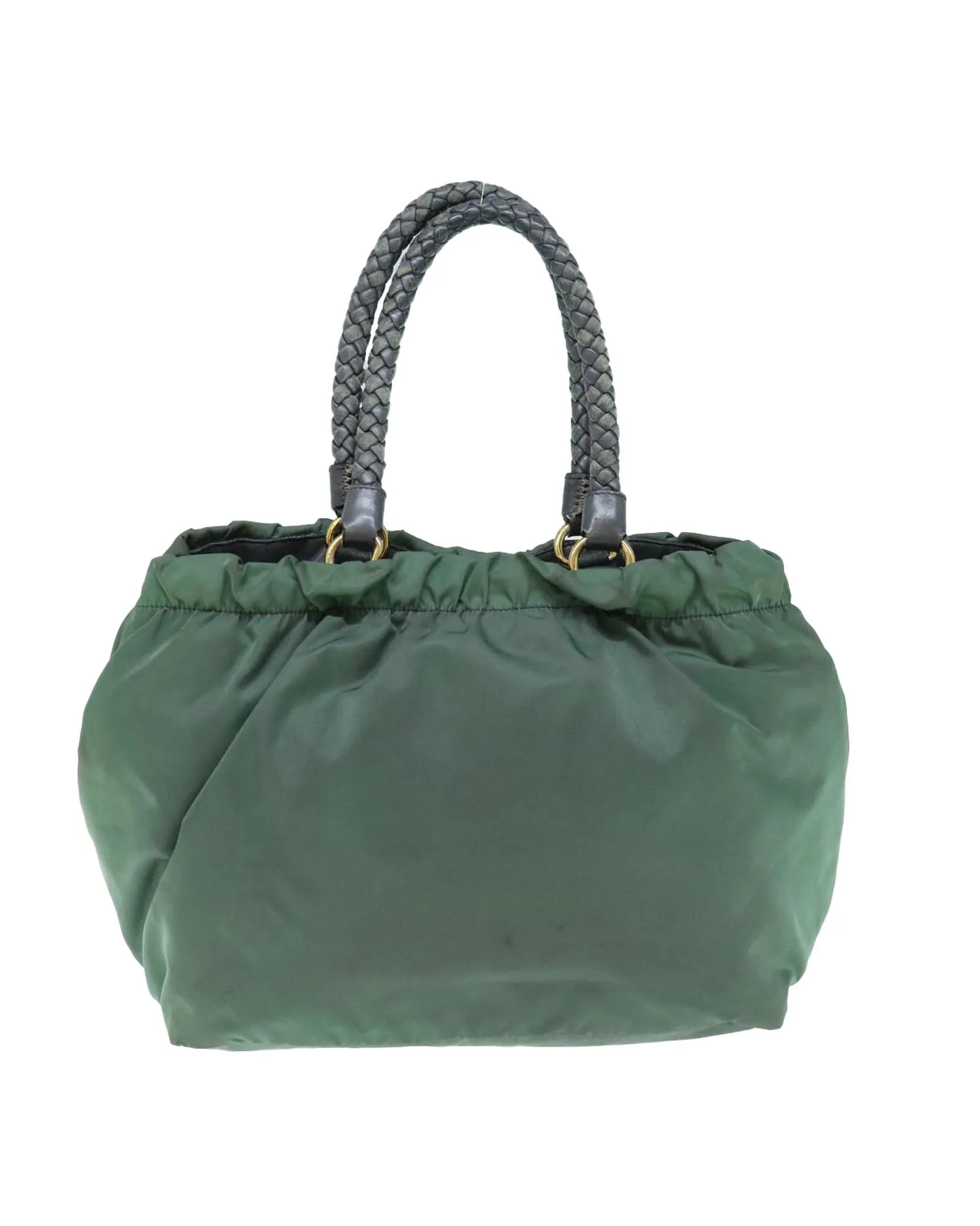 Green Nylon Hand Bag with Accessories - Rank C