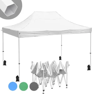 InstaHibit Waterproof Pop Up Canopy COMML. Instant Canopy 10x15 CPAI-84