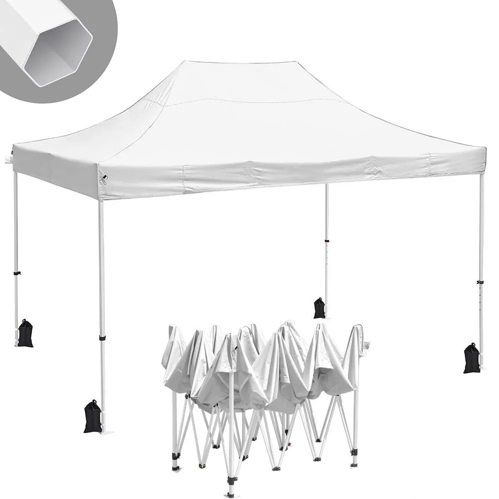 InstaHibit Waterproof Pop Up Canopy COMML. Instant Canopy 10x15 CPAI-84