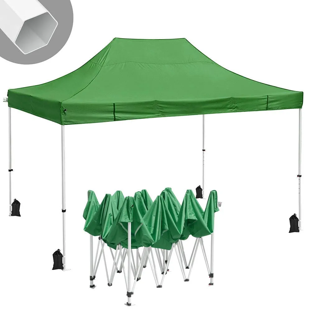 InstaHibit Waterproof Pop Up Canopy COMML. Instant Canopy 10x15 CPAI-84