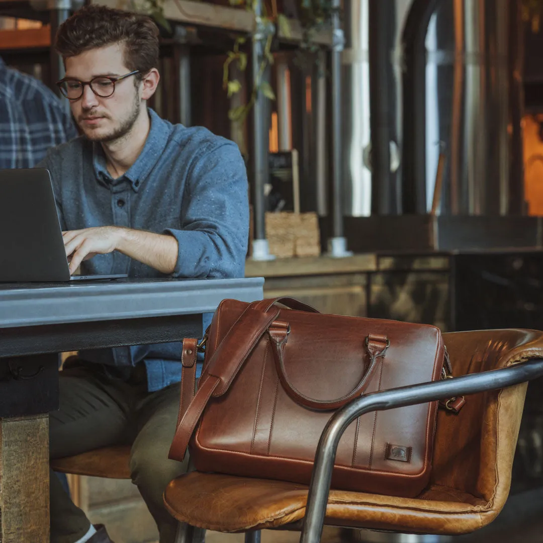 Jefferson Leather Briefcase | Elderwood