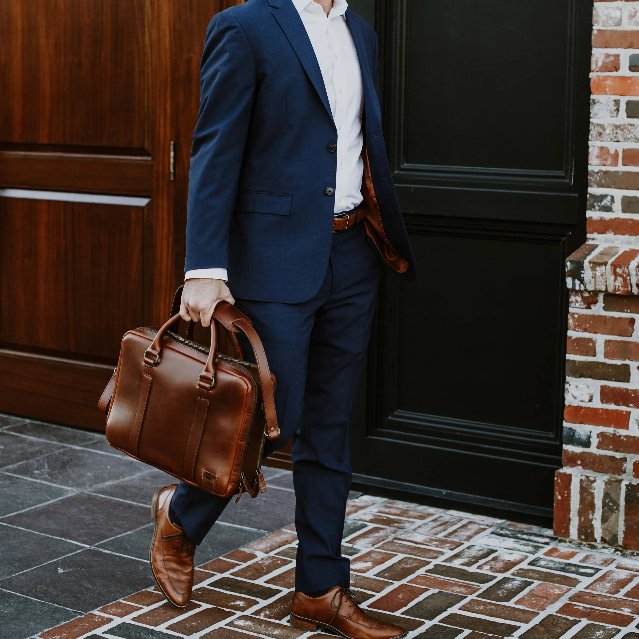 Jefferson Leather Briefcase | Elderwood