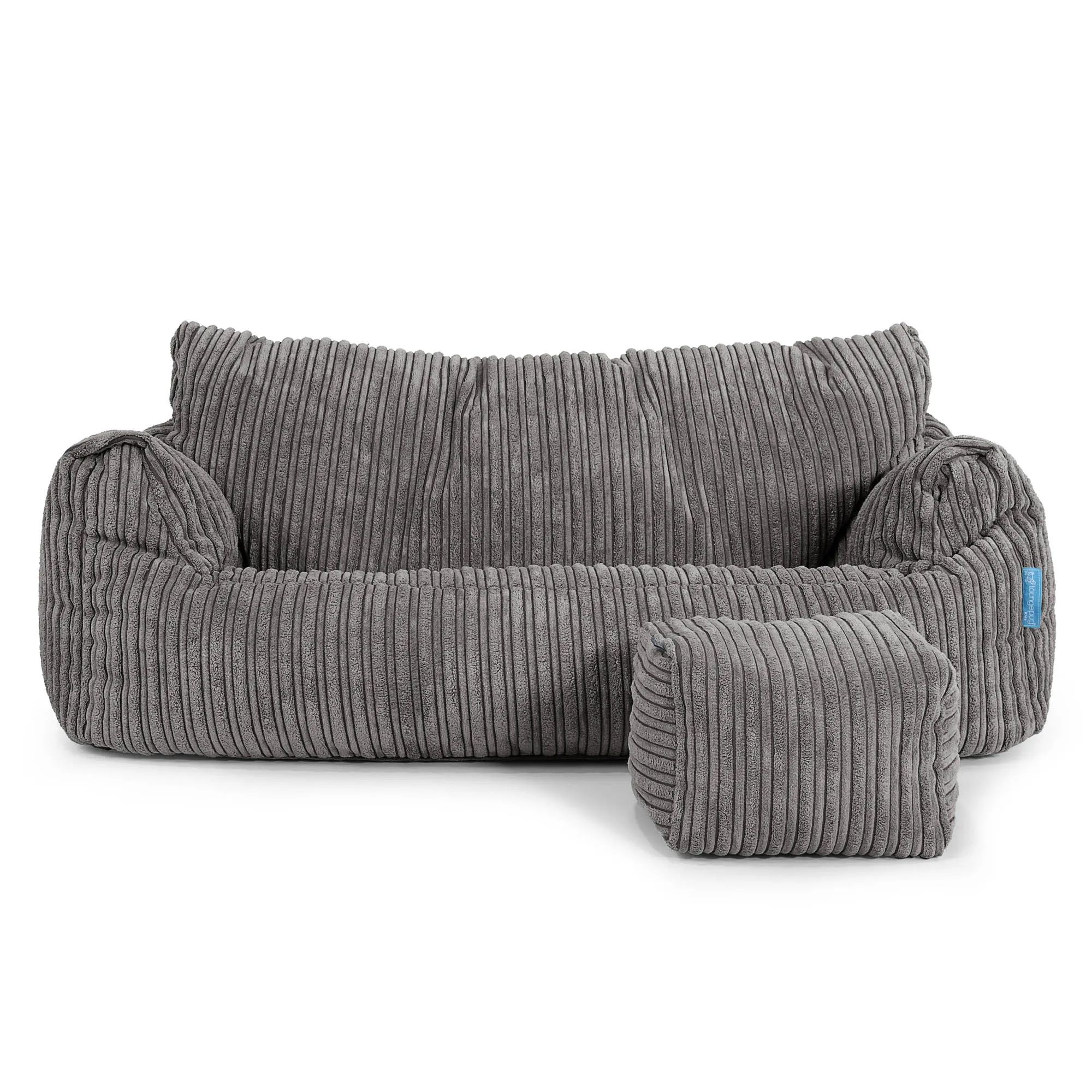 Josephine Childrens Sofa Bean Bag 1-5 yr - Cord Graphite Grey