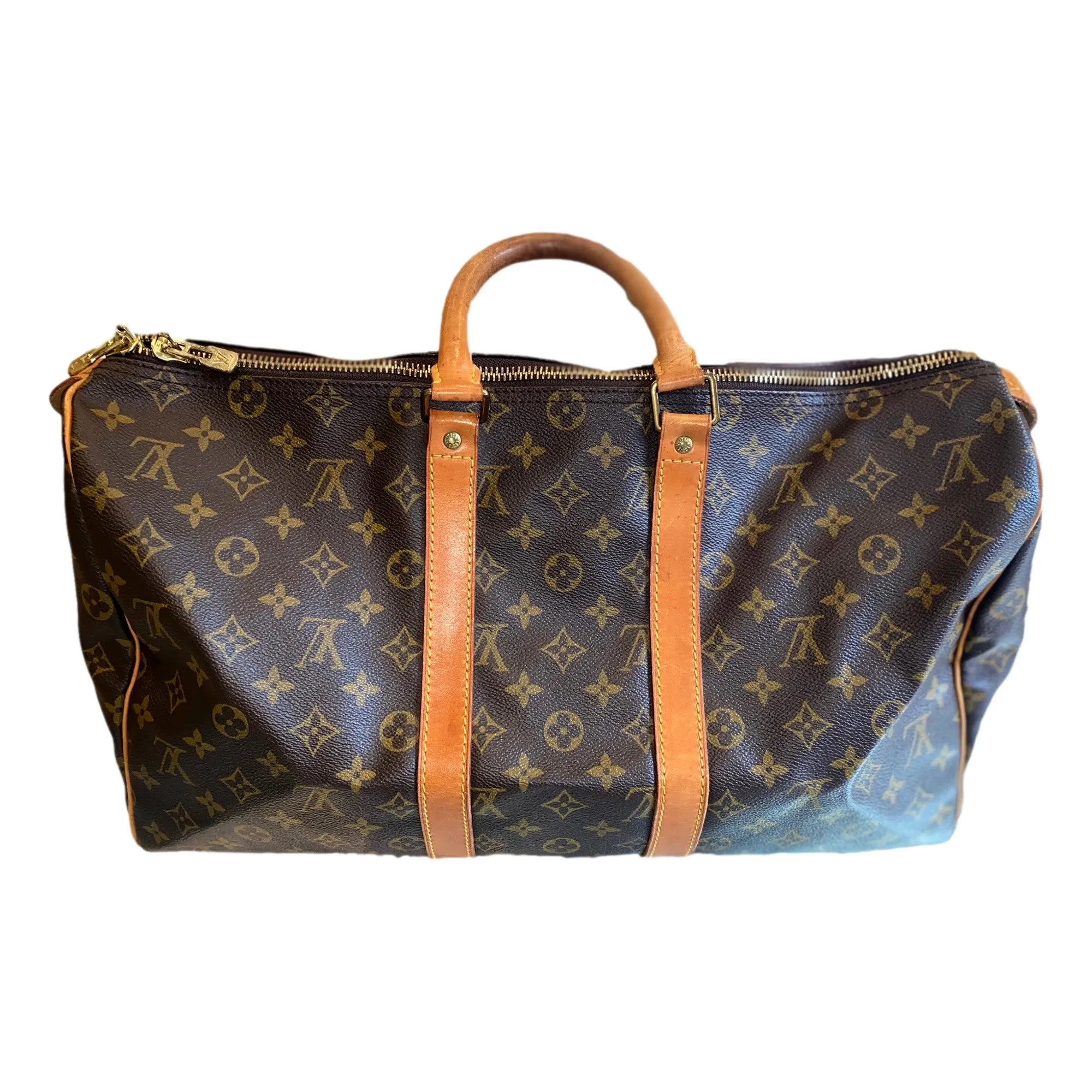 Louis Vuitton Monogram Brown Canvas Keepall 45