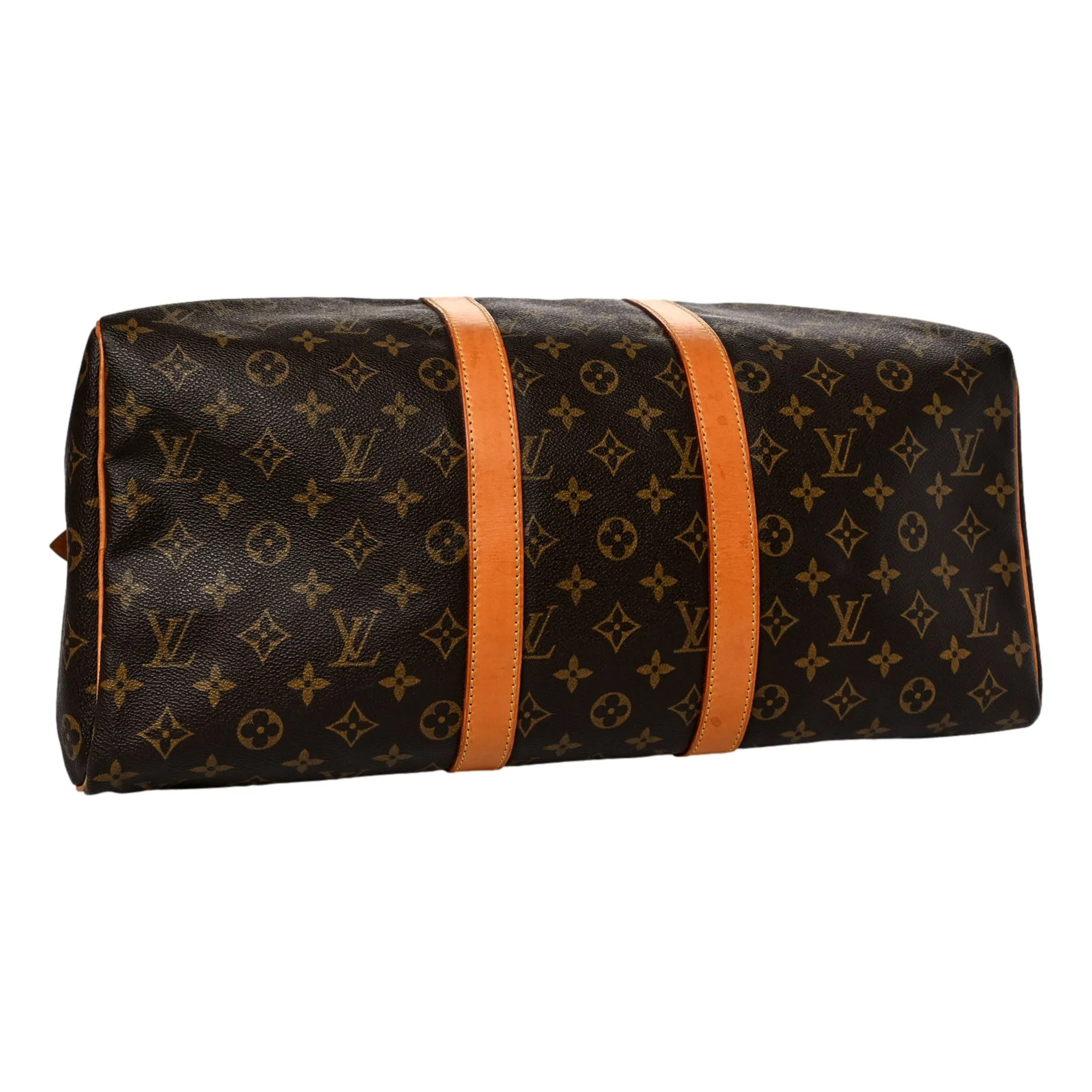 Louis Vuitton Monogram Brown Canvas Keepall 45